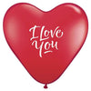 Qualatex 15 inch I LOVE YOU SCRIPT MODERN - HEARTS Latex Balloons