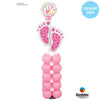 Qualatex 18 inch BABY GIRL FEET Foil Balloon 25746-Q-P