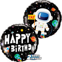 Qualatex 18 inch BIRTHDAY ASTRONAUT Foil Balloon 88059-Q-P