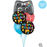 Qualatex 18 inch BIRTHDAY GAMING Foil Balloon 26923-Q-P