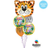 Qualatex 18 inch BIRTHDAY JUNGLE FRIENDS Foil Balloon