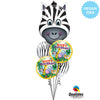 Qualatex 18 inch BIRTHDAY JUNGLE FRIENDS Foil Balloon