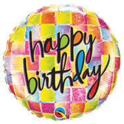 Qualatex 18 inch BIRTHDAY KALEIDOSCOPE Foil Balloon