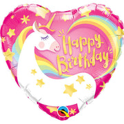 Qualatex 18 inch BIRTHDAY MAGICAL UNICORN Foil Balloon