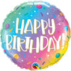 Qualatex 18 inch Birthday Ombre Dots & Sprinkles Foil Balloon 23954-Q-U