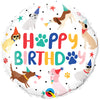 Qualatex 18 inch BIRTHDAY PARTY PUPPIES Foil Balloon 26982-Q-P