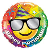 Qualatex 18 inch BIRTHDAY SMILEY Foil Balloon 49057-Q-P