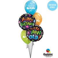 Qualatex 18 inch BIRTHDAY-YOU'RE HOW OLD? Foil Balloon 16773-Q-U