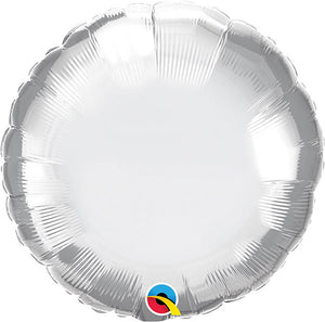 Qualatex 18 inch CIRCLE - CHROME SILVER Foil Balloon 89529-Q-U