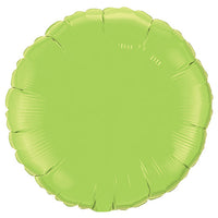 Qualatex 18 inch CIRCLE - LIME GREEN Foil Balloon 73310-Q