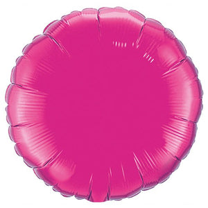 Qualatex 18 inch CIRCLE - MAGENTA Foil Balloon 99336-Q