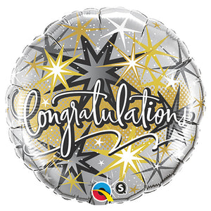 Qualatex 18 inch CONGRATULATIONS ELEGANT Foil Balloon