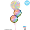 Qualatex 18 inch CONGRATULATIONS OMBRE & STARS Foil Balloon 18881-Q-U