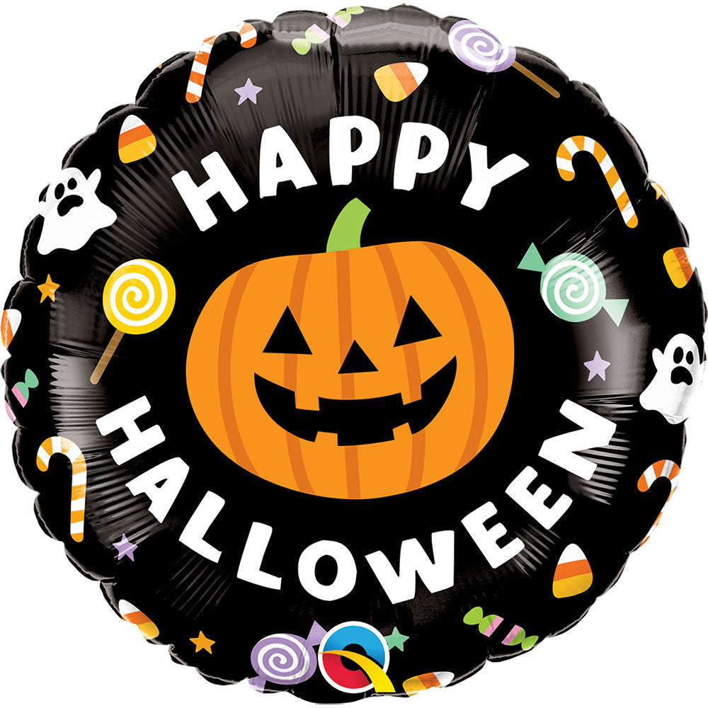 Qualatex 18 inch HALLOWEEN JACK & CANDIES Foil Balloon 23303-Q-U