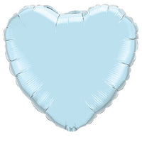 Qualatex 18 inch HEART - PEARL LIGHT BLUE Foil Balloon 99346-Q