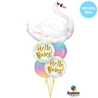 Qualatex 18 inch HELLO BABY! Foil Balloon 88005-Q-U