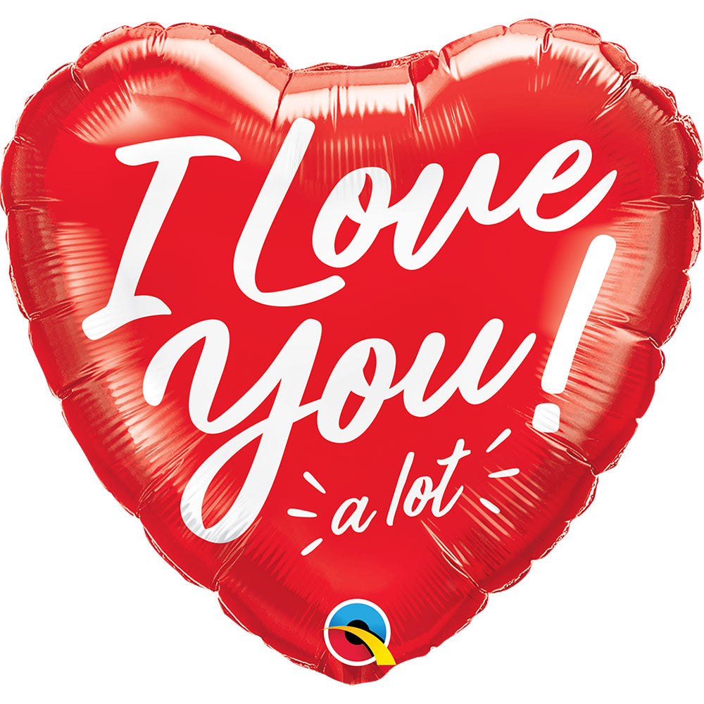 Qualatex 18 inch I LOVE YOU A LOT Foil Balloon 20989-Q-U