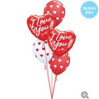 Qualatex 18 inch I LOVE YOU A LOT Foil Balloon 20989-Q-U