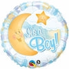 Qualatex 18 inch IT'S A BOY CELESTIAL BLUE Foil Balloon 28830-Q-P