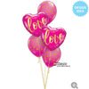 Qualatex 18 inch LOVE GOLD Foil Balloon 16764-Q-U