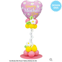 Qualatex 18 inch MOTHER'S DAY CONTEMPO DAISIES Foil Balloon 25702-Q-U