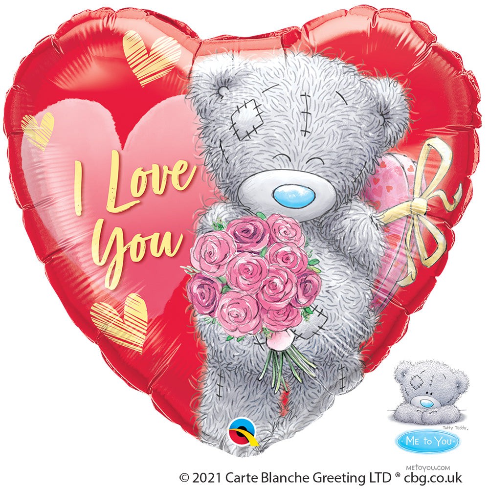 Qualatex 18 inch TATTY TEDDY I LOVE YOU BOUQUET Balloon Bouquet 21227-Q-U