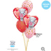 Qualatex 18 inch TATTY TEDDY I LOVE YOU BOUQUET Balloon Bouquet 21227-Q-U