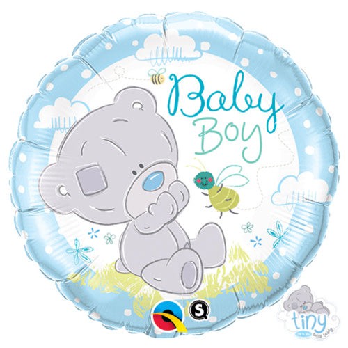 Qualatex 18 inch TINY TATTY TEDDY BABY BOY Foil Balloon 28171-Q-U