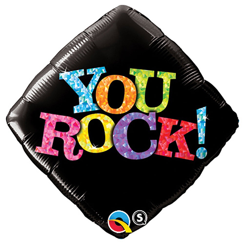 Qualatex 18 inch YOU ROCK! - BLACK Foil Balloon 25309-Q-U