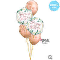 Qualatex 20 inch Always & Forever Greenery Foil Balloon 18853-Q-U