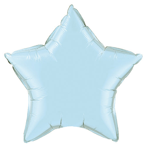 Qualatex 20 inch STAR - PEARL LIGHT BLUE Foil Balloon 54802-Q