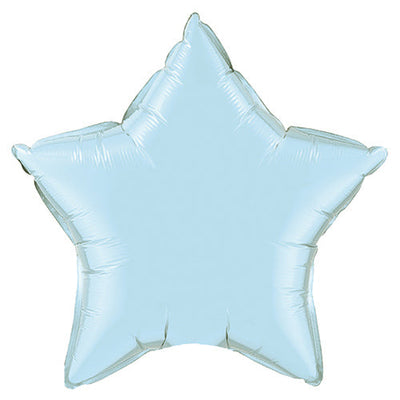 Qualatex 20 inch STAR - PEARL LIGHT BLUE Foil Balloon 54802-Q