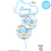 Qualatex 22 inch BUBBLE - BABY BOY SWEET DREAMS Bubble Balloon 24905-Q