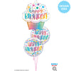 Qualatex 22 inch BUBBLE - BIRTHDAY CONFETTI & STREAMERS Bubble Balloon 24907-Q