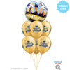 Qualatex 22 inch BUBBLE - CONGRATULATIONS GRAD CAPS Bubble Balloon 98327-Q