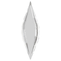 Qualatex 27 inch TAPER - SILVER Foil Balloon 17134-Q