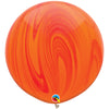 Qualatex 30 inch SUPERAGATE - RED ORANGE RAINBOW Latex Balloons 63759-Q