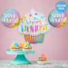 Qualatex 31 inch Birthday Ombre Cupcake Foil Balloon 24016-Q-P