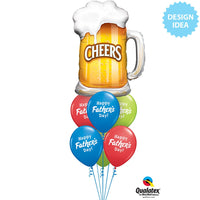 Qualatex 35 inch CHEERS! BEER MUG Foil Balloon 23488-Q-P