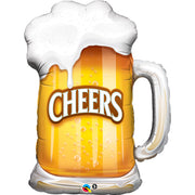 Qualatex 35 inch CHEERS! BEER MUG Foil Balloon 23488-Q-P