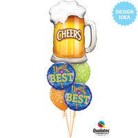 Qualatex 35 inch CHEERS! BEER MUG Foil Balloon 23488-Q-P