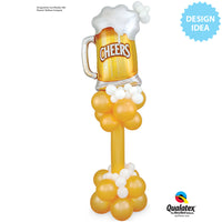 Qualatex 35 inch CHEERS! BEER MUG Foil Balloon 23488-Q-P