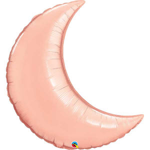 Qualatex 35 inch CRESCENT MOON - ROSE GOLD Foil Balloon