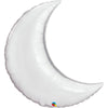 Qualatex 35 inch CRESCENT MOON - SILVER Foil Balloon 17081-Q-P