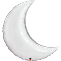 Qualatex 35 inch CRESCENT MOON - SILVER Foil Balloon 17081-Q-P