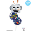 Qualatex 35 inch ROBOT HEAD Foil Balloon 16412-Q-P