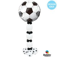 Qualatex 36 inch SOCCER BALL Foil Balloon 21529-Q-P