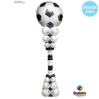 Qualatex 36 inch SOCCER BALL Foil Balloon 21529-Q-P