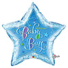 Qualatex 36 inch WELCOME BABY BOY STARS Foil Balloon 16614-Q-P