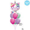 Qualatex 38 inch MYTHICAL CATICORN Foil Balloon 97537-Q-P